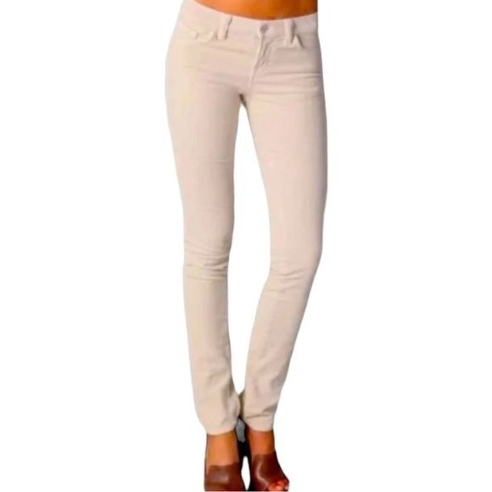 J Brand Light Taupe Corduroy Pencil Leg Pants Size 26